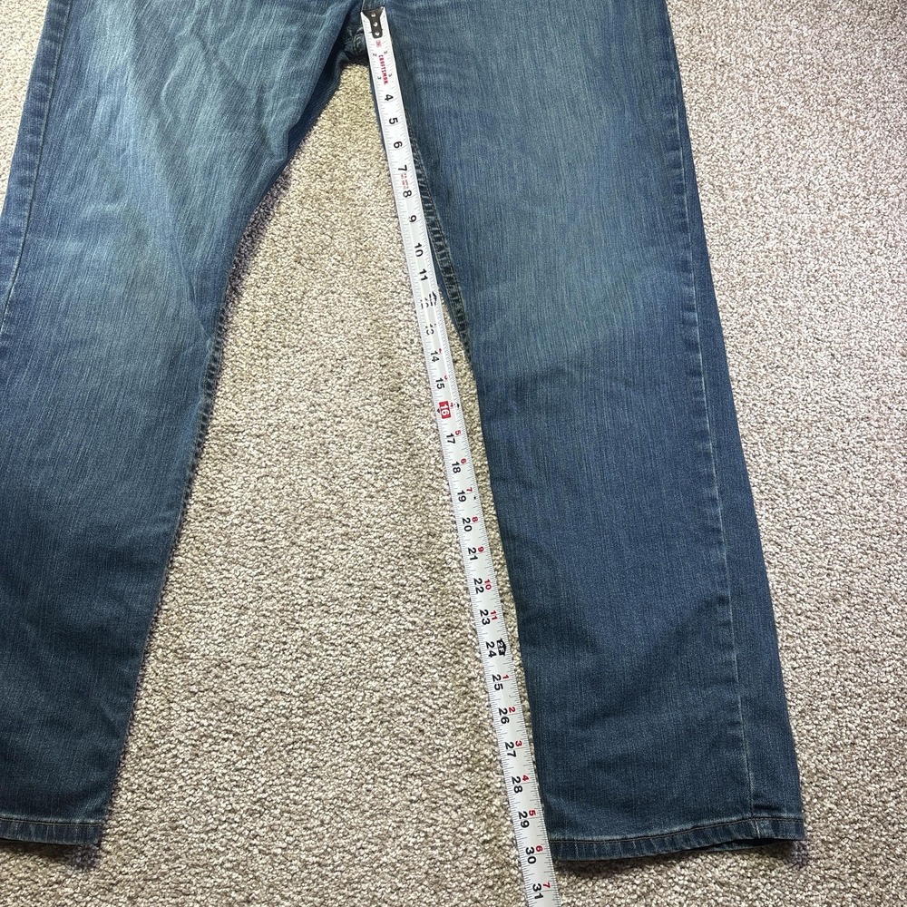 Carhartt Relaxed Fit Jeans Mens 40x32 Blue Medium Wash Straight Denim Workwear - Picture 6 of 10